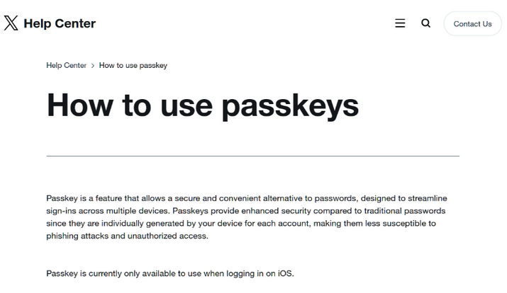 武强苹果维修店铺分享iOS用户如何通过通行密钥(Passkey)登录 